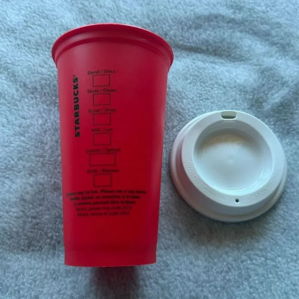 Starbucks Red Holiday 16oz reusable to go cup 2013